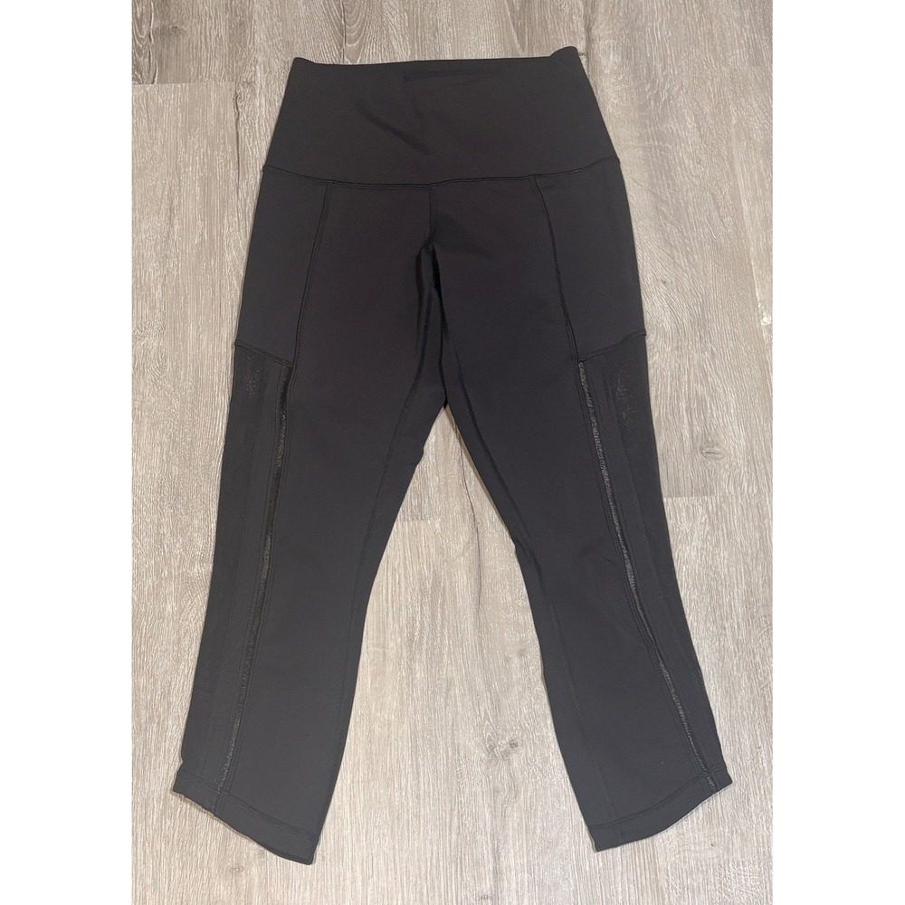 Lululemon All The Right Places Crop II Black Luxtreme Leggings Size 4 Pockets